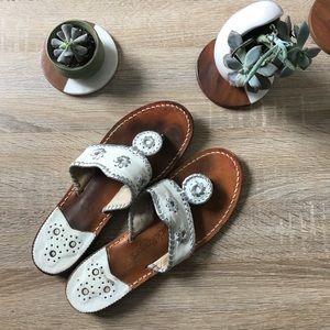 White Jack Rogers sandals